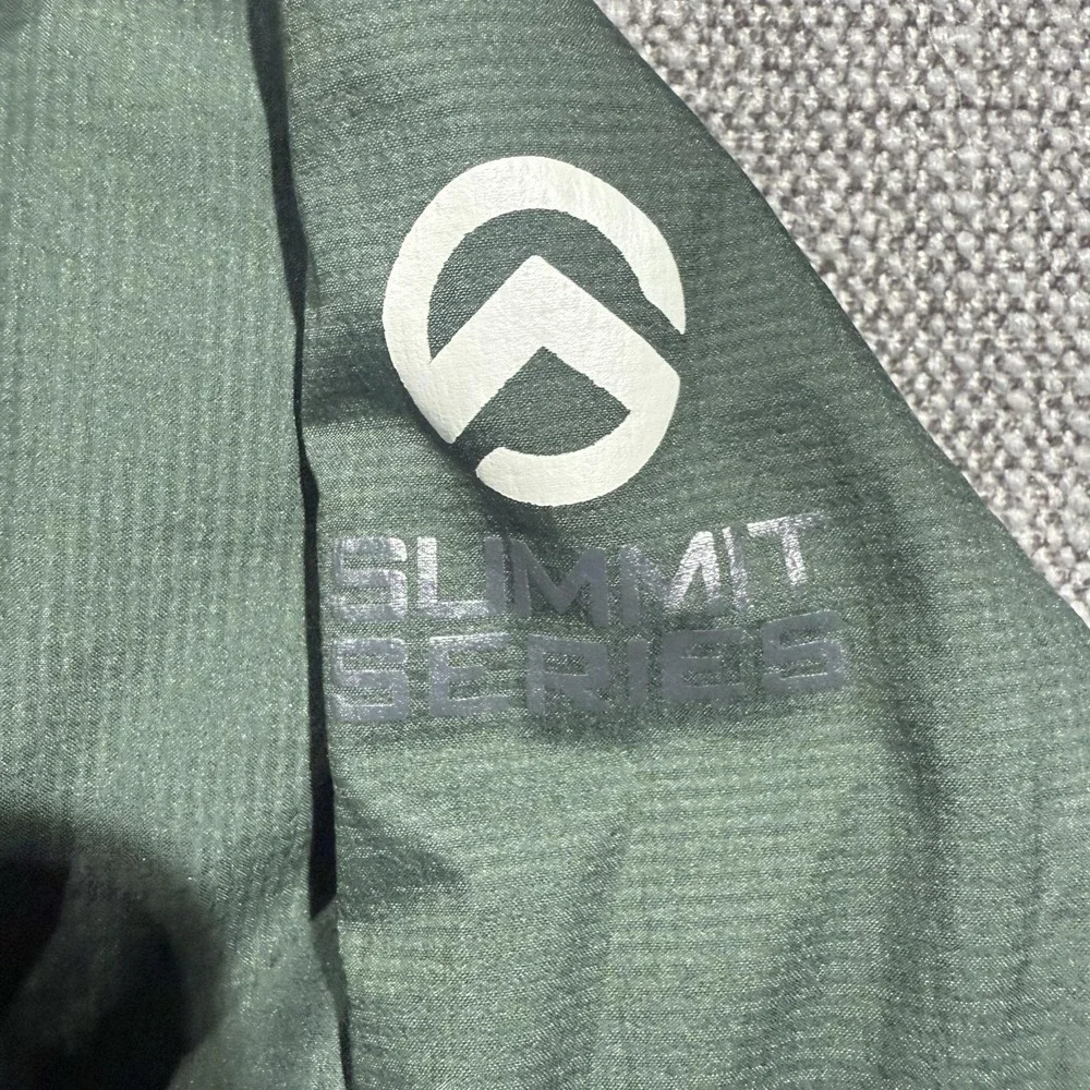 The North Face Summit Series Jacket Mens Medium Green Anorak 1/4 Zip Insulated